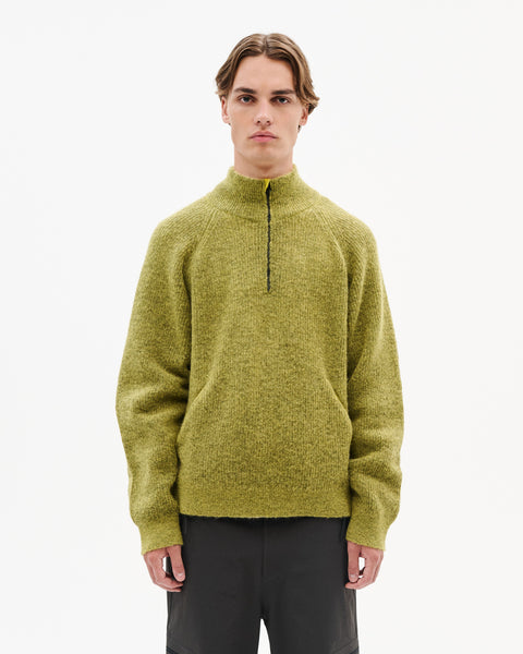 ESSENCE MOHAIR MIXED KNIT TOP