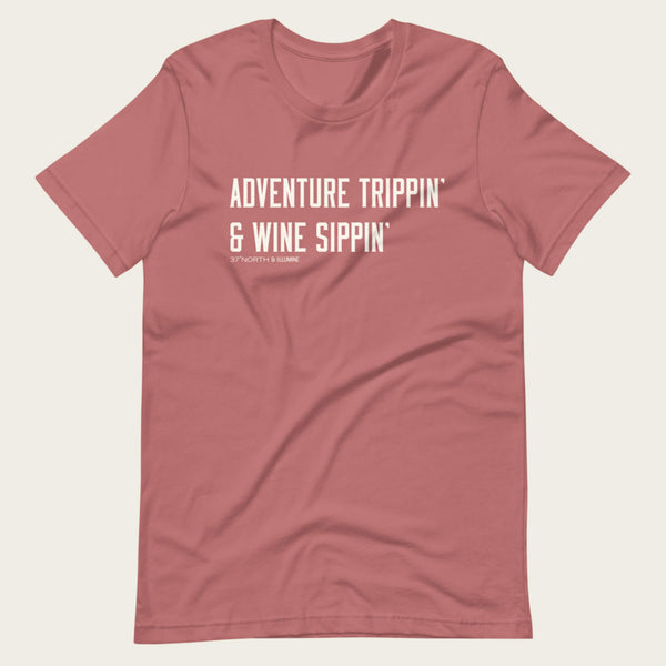 Adventure Trippin' Tee - Heather Mauve