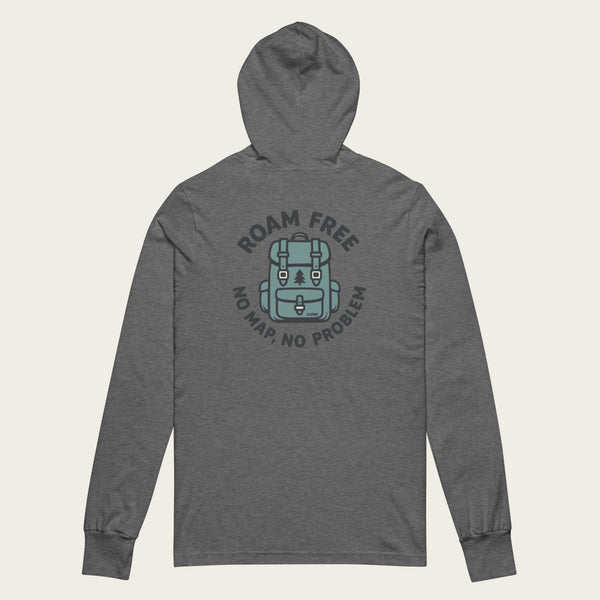 No Map Sun Hoodie - Deep Heather