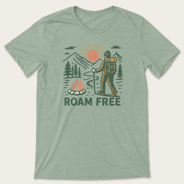 Roam Free Tee - Heather Sage
