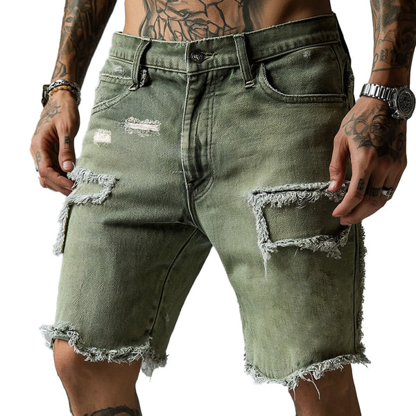 Men's Vintage Denim Brushed Shorts